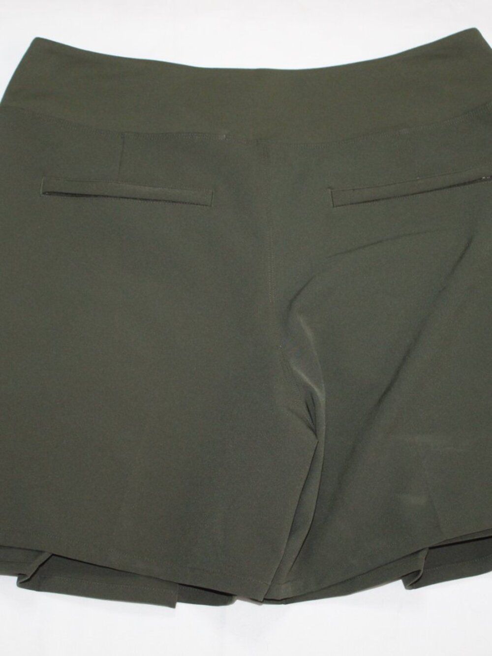 Athleta women's skort size 14 green pleated front golf pickleball mini athletic - Picture 11 of 14